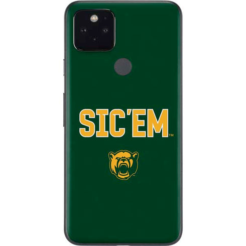 Baylor University Sic Em Green Google Pixel 5 Skin